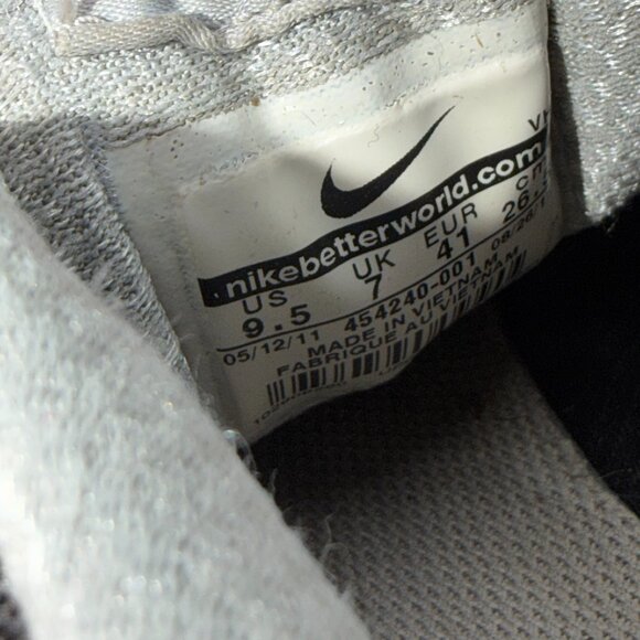 Nike Dual Fusion ST2 Womens Size 9.5 Black Sliver Training Shoes Sneakers - Picture 10 of 11